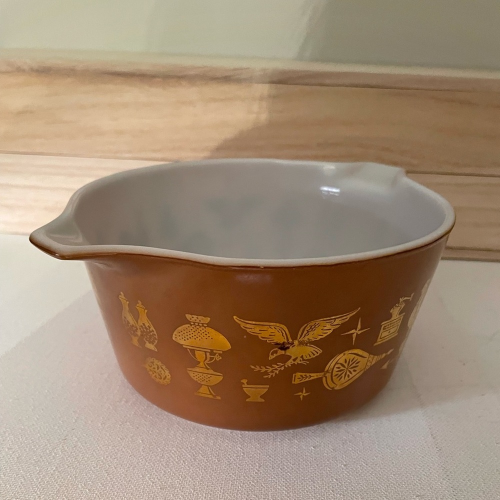 PYREX VINTAGE EARLY AMERICAN PATTERN 1 QT 473 - Picture 2 of 10